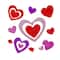 Red & Pink Heart Valentine's Day Gel Window Clings